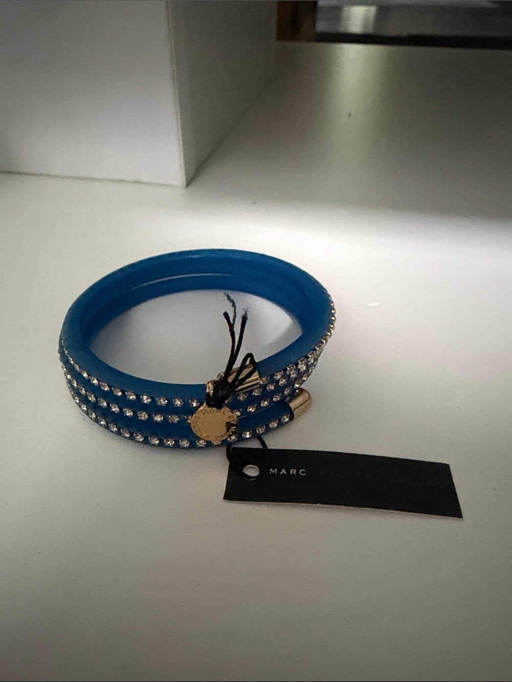 Marc Jacob’s Blue Crystal Wrap Bracelet